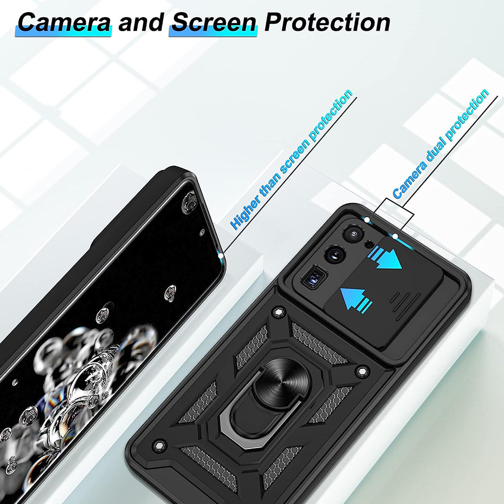 Husa pentru Samsung Galaxy S20 Ultra 5G G988 / S20 Ultra G988, Techsuit, CamShield, Neagra