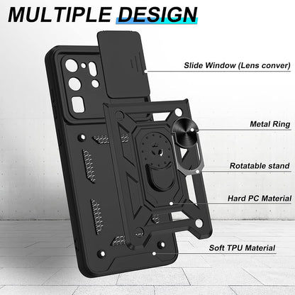 Husa pentru Samsung Galaxy S20 Ultra 5G G988 / S20 Ultra G988, Techsuit, CamShield, Neagra