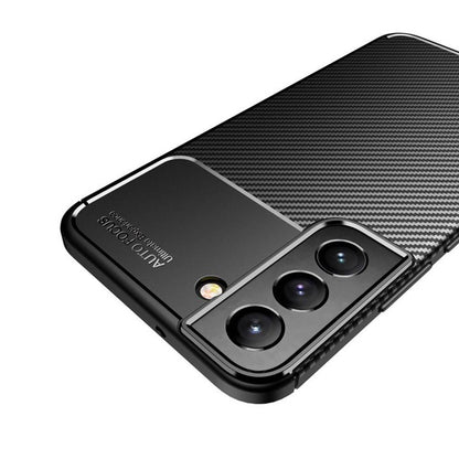 Husa pentru Samsung Galaxy S21 5G G991, Techsuit, CarbonFiber, Neagra