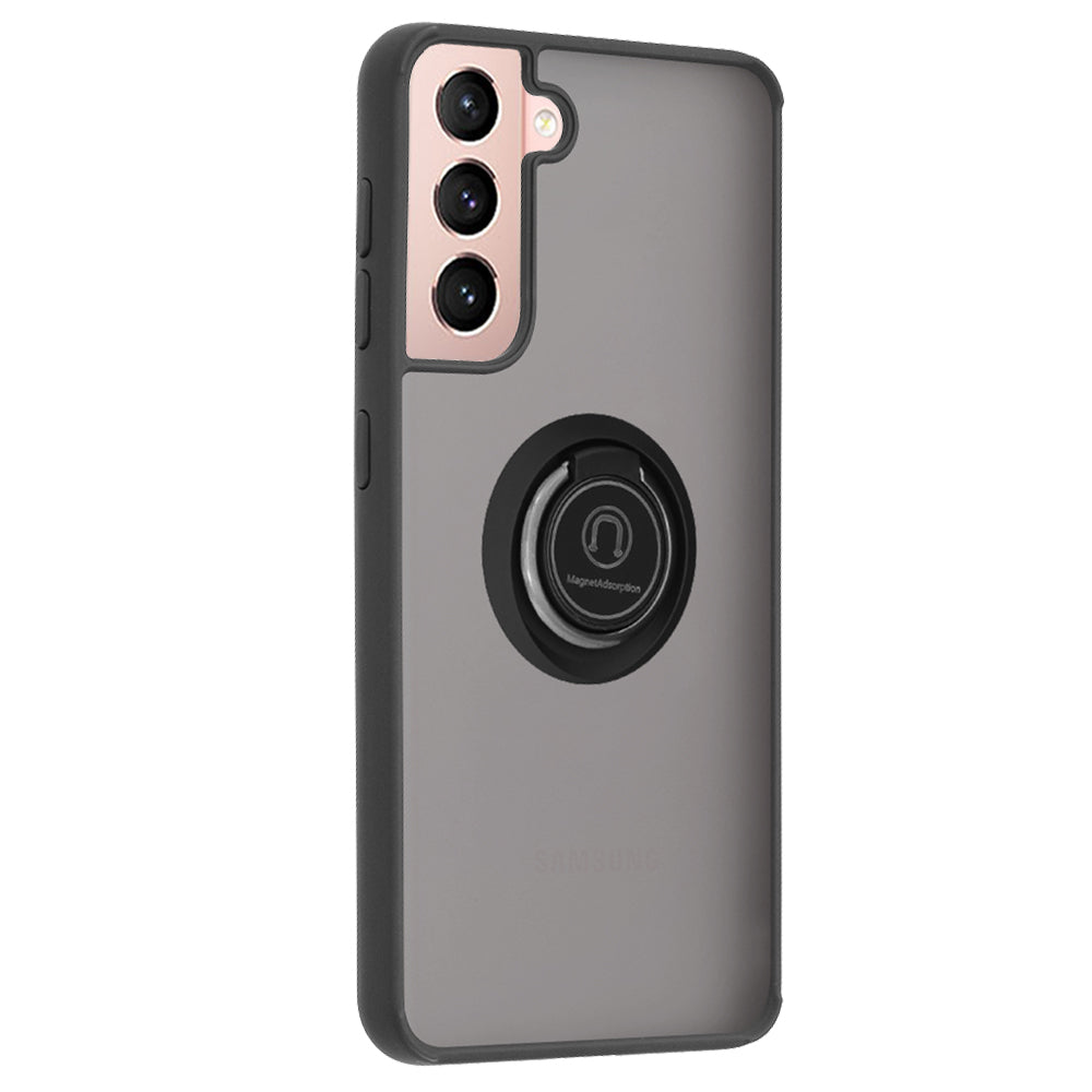 Husa pentru Samsung Galaxy S21 5G G991, Techsuit, Glinth, Neagra