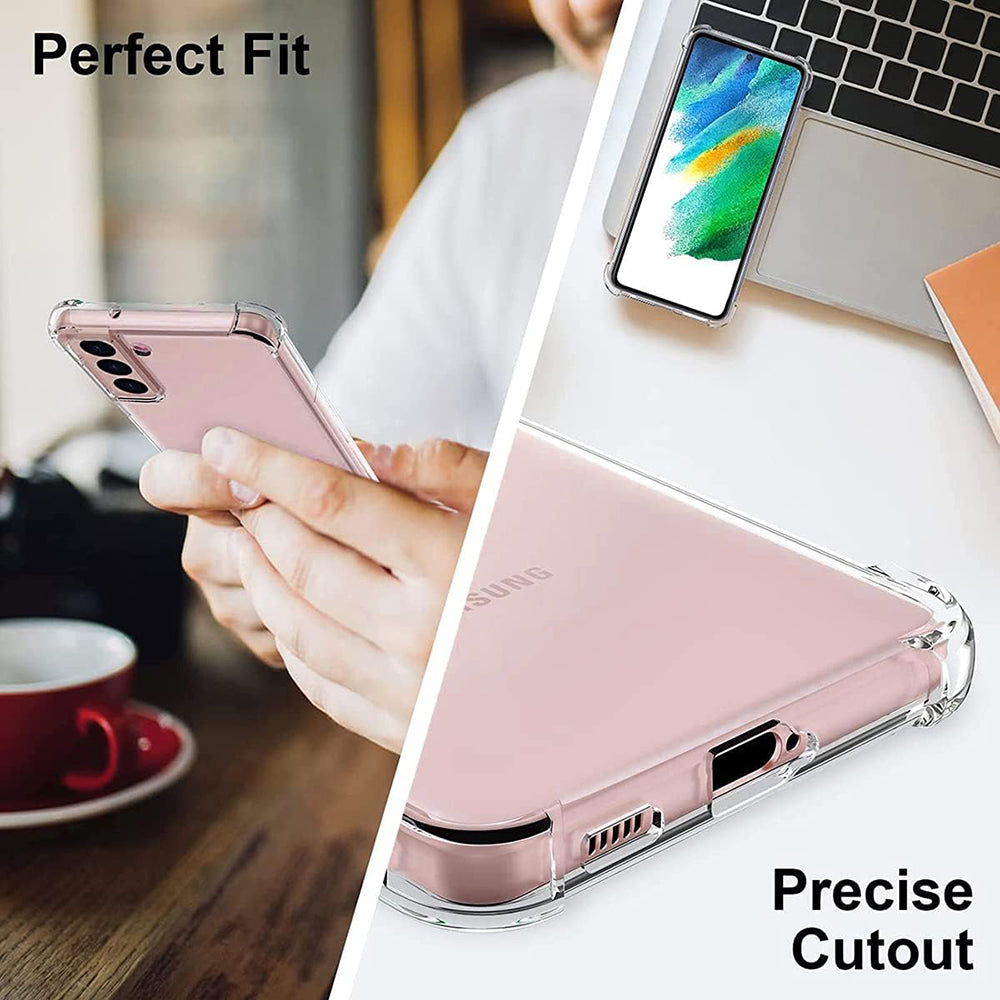 Husa pentru Samsung Galaxy S21 5G G991, Techsuit, Shockproof Clear, Transparenta