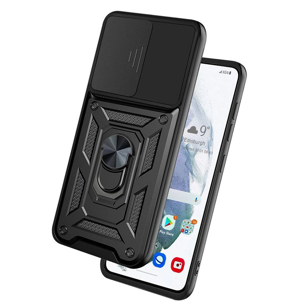Husa pentru Samsung Galaxy S21 FE 5G G990, Techsuit, CamShield, Neagra
