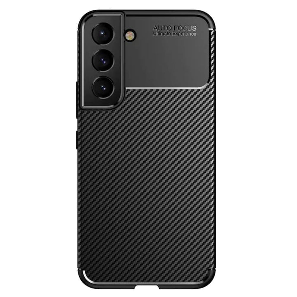 Husa pentru Samsung Galaxy S21 FE 5G G990, Techsuit, CarbonFiber, Neagra