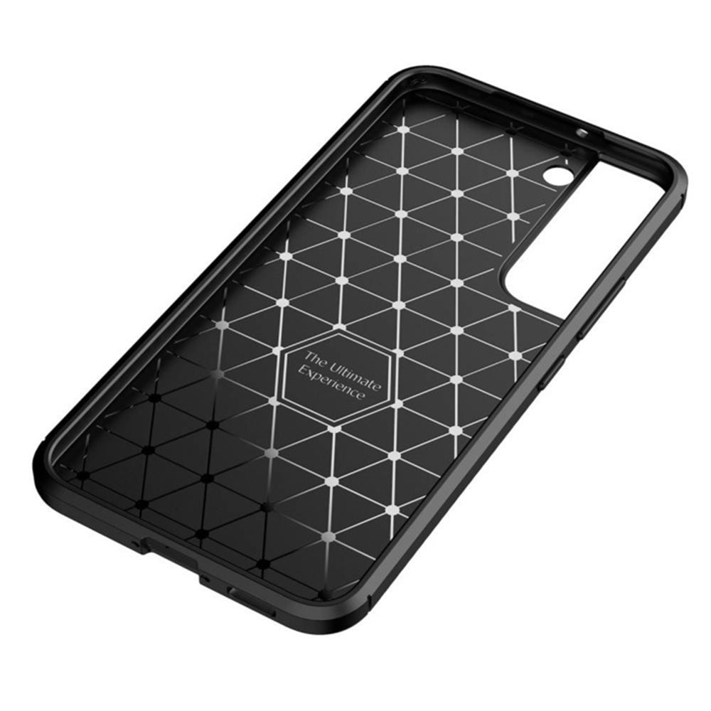 Husa pentru Samsung Galaxy S21 FE 5G G990, Techsuit, CarbonFiber, Neagra