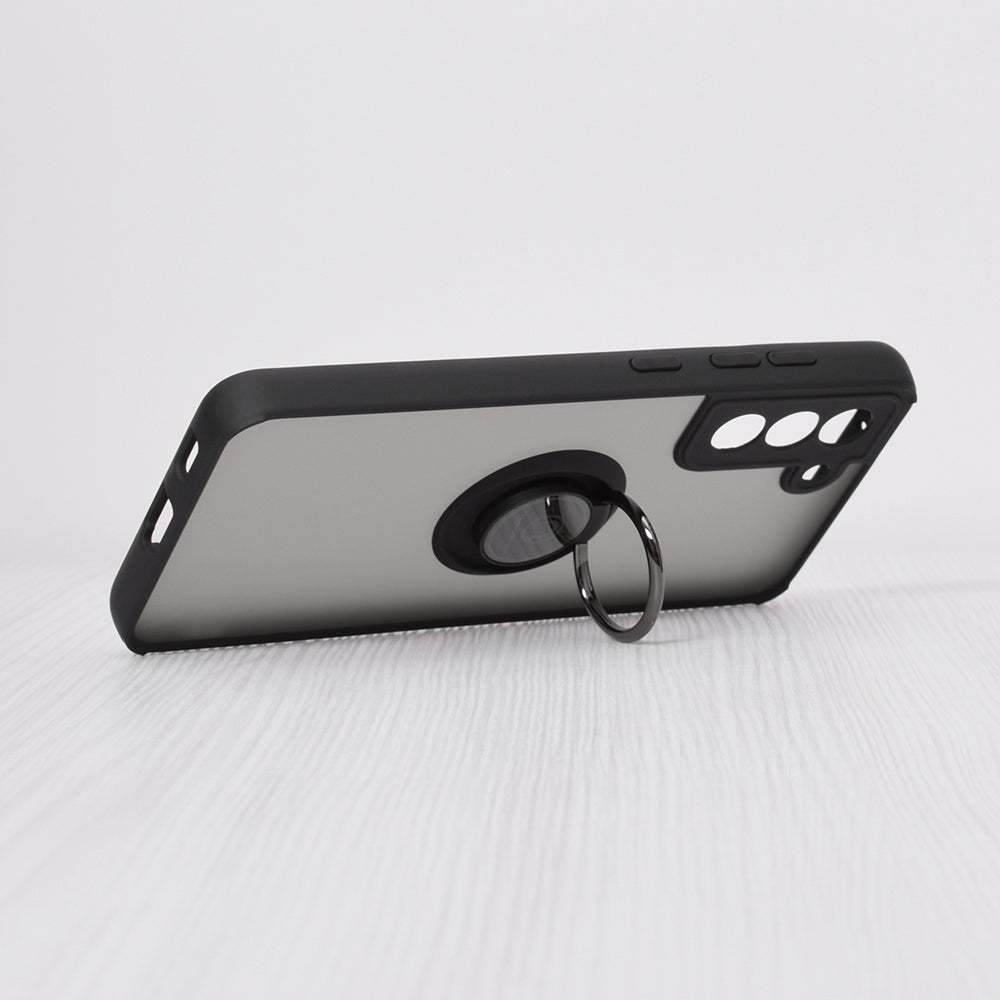 Husa pentru Samsung Galaxy S21 FE 5G G990, Techsuit, Glinth, Neagra