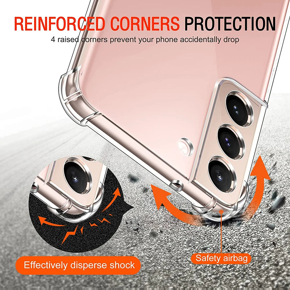 Husa pentru Samsung Galaxy S21 FE 5G G990, Techsuit, Shockproof Clear, Transparenta