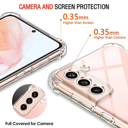 Husa pentru Samsung Galaxy S21 FE 5G G990, Techsuit, Shockproof Clear, Transparenta
