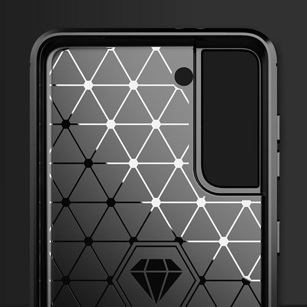 Husa pentru Samsung Galaxy S21+ 5G G996, Techsuit, Carbon, Neagra