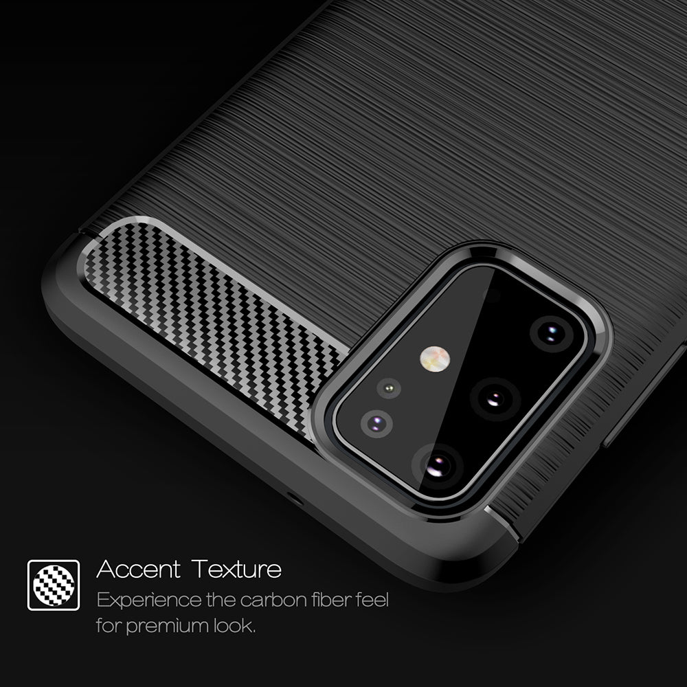 Husa pentru Samsung Galaxy S21 Ultra 5G G998, Techsuit, Carbon, Neagra