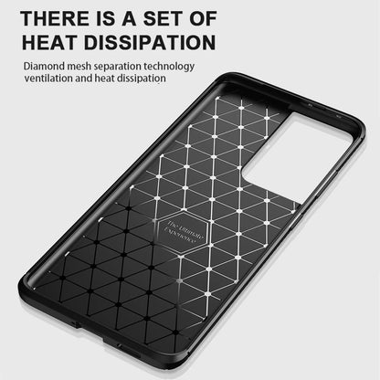 Husa pentru Samsung Galaxy S21 Ultra 5G G998, Techsuit, CarbonFiber, Neagra