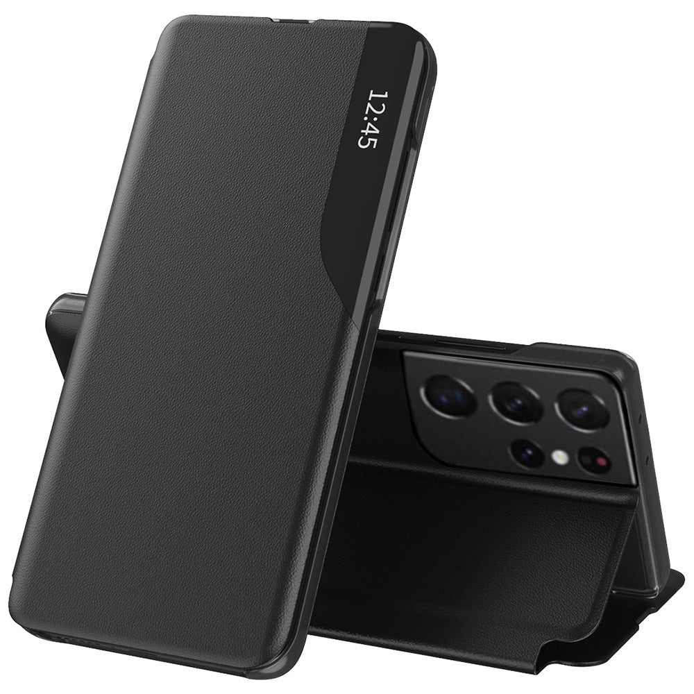 Husa pentru Samsung Galaxy S21 Ultra 5G G998, Techsuit, eFold, Neagra