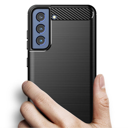 Husa pentru Samsung Galaxy S22 5G S901, Techsuit, Carbon, Neagra