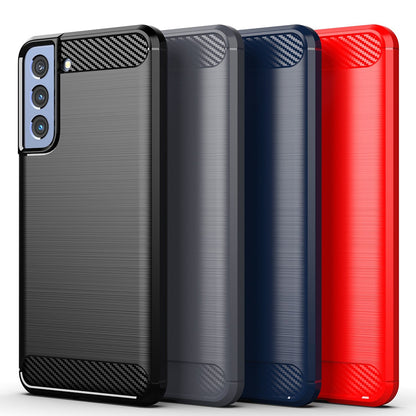 Husa pentru Samsung Galaxy S22 5G S901, Techsuit, Carbon, Neagra