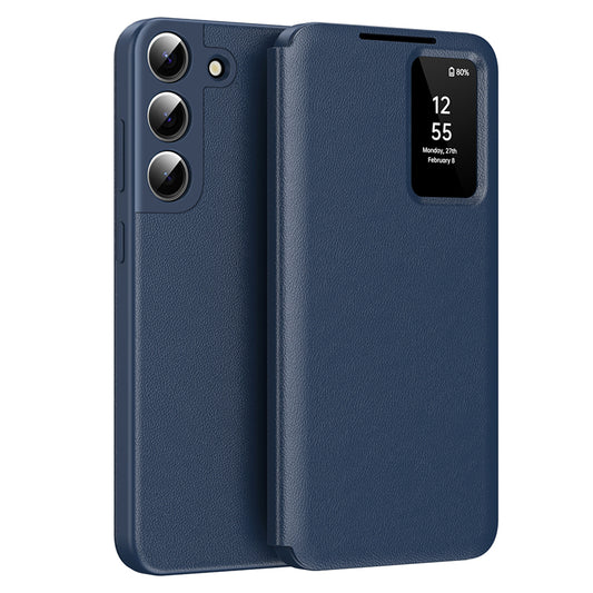Husa pentru Samsung Galaxy S22 5G S901, Techsuit, SmartView, Albastra