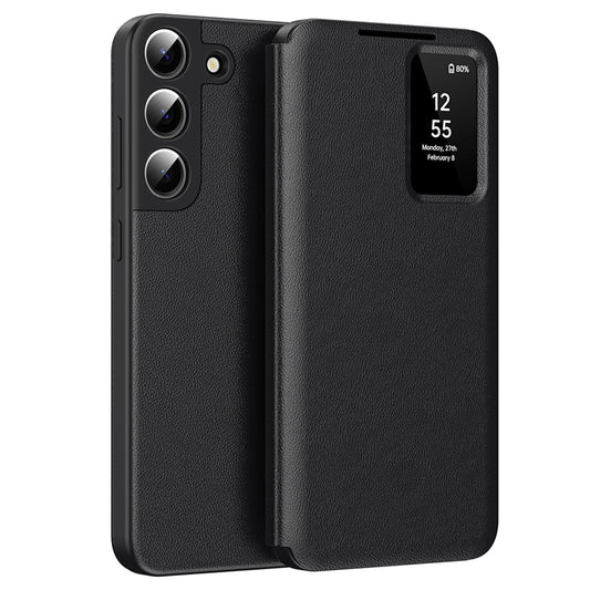 Husa pentru Samsung Galaxy S22 5G S901, Techsuit, SmartView, Neagra