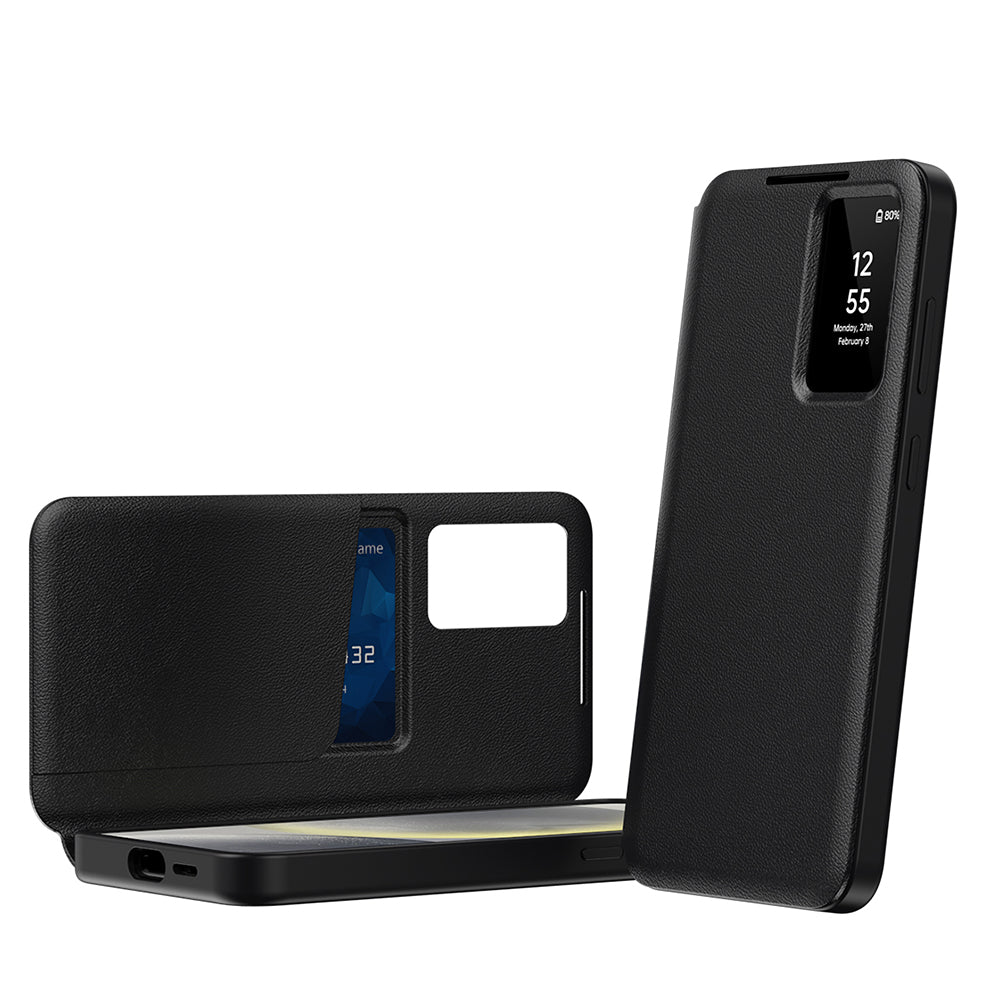Husa pentru Samsung Galaxy S22 5G S901, Techsuit, SmartView, Neagra
