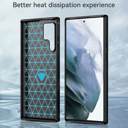 Husa pentru Samsung Galaxy S22 Ultra 5G S908, Techsuit, Carbon, Neagra
