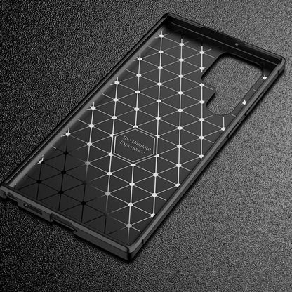 Husa pentru Samsung Galaxy S22 Ultra 5G S908, Techsuit, CarbonFiber, Neagra