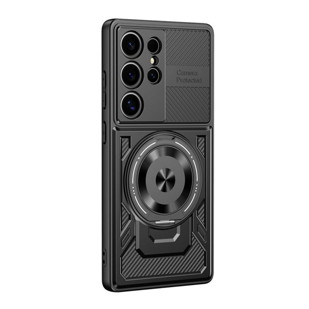 Husa pentru Samsung Galaxy S22 Ultra 5G S908, Techsuit, RuggedCam, Neagra