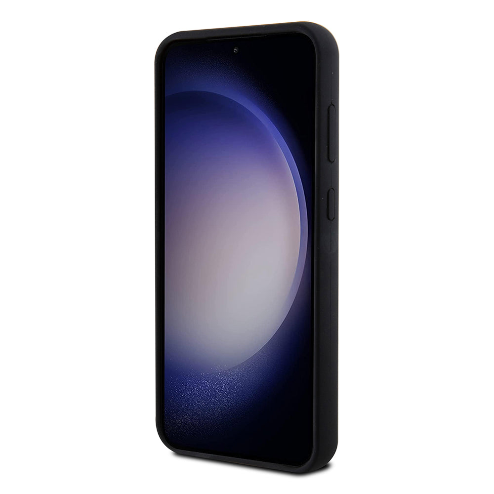 Husa pentru Samsung Galaxy S23 FE S711, Karl Lagerfeld, Silicone Ikonik Karl Metal, Neagra