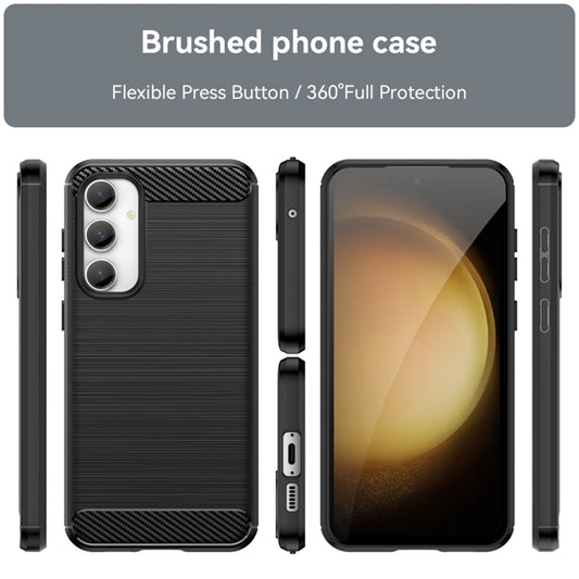 Husa pentru Samsung Galaxy S23 FE S711, Techsuit, Carbon, Neagra