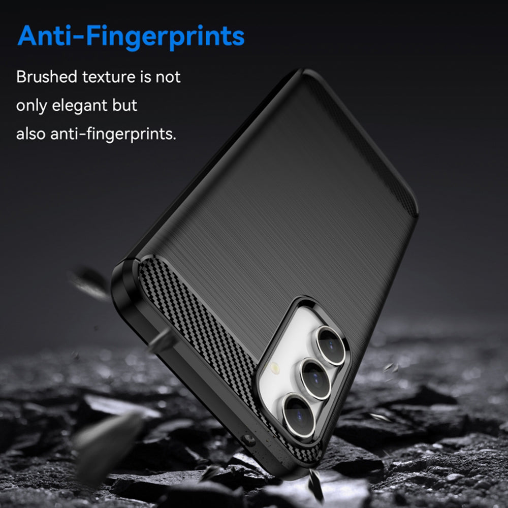 Husa pentru Samsung Galaxy S23 FE S711, Techsuit, Carbon, Neagra