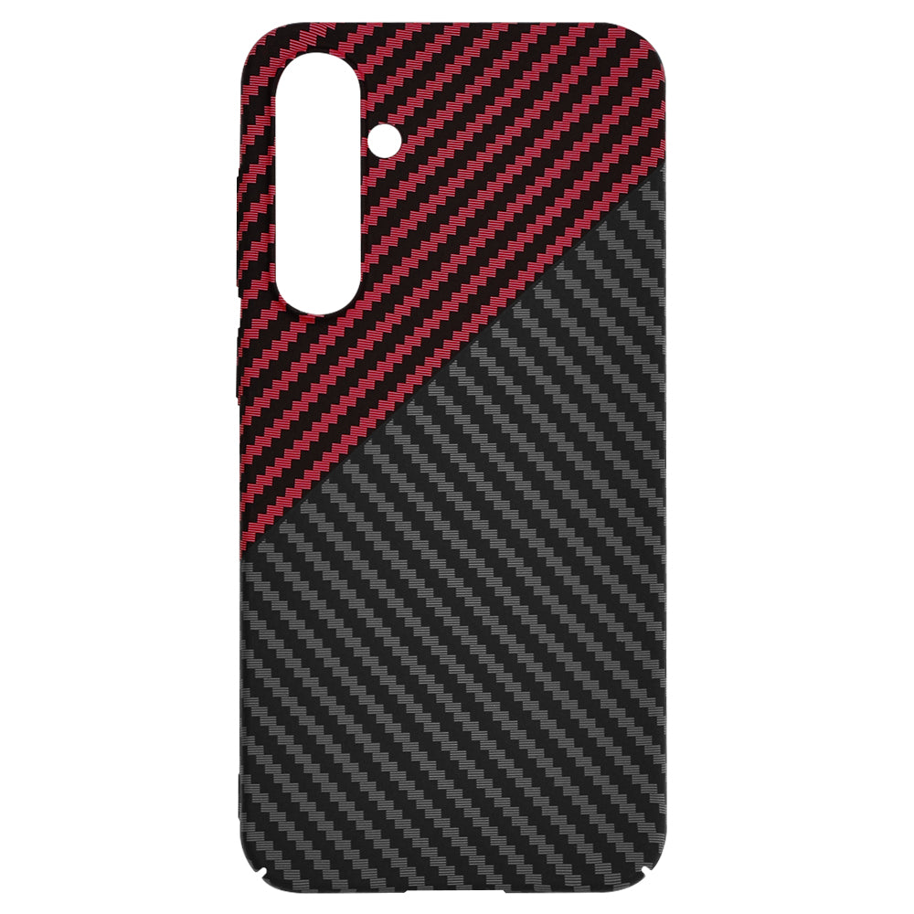 Husa pentru Samsung Galaxy S23 FE S711, Techsuit, Carbonite FiberShell, Neagra Rosie