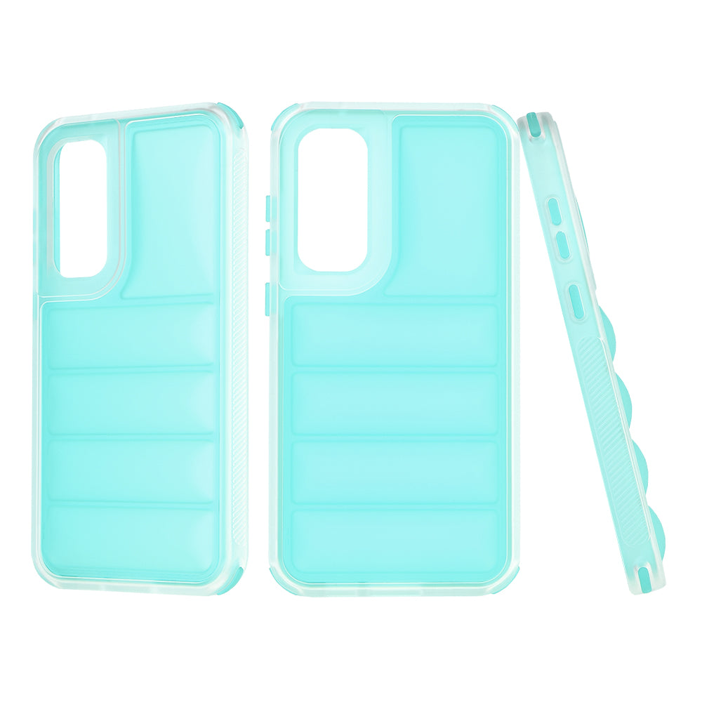 Husa pentru Samsung Galaxy S23 FE S711, Techsuit, Wave Shield, Turcoaz