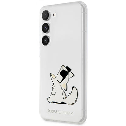 Husa pentru Samsung Galaxy S23+ S916, Karl Lagerfeld, Choupette Eat, Transparenta