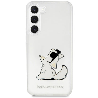 Husa pentru Samsung Galaxy S23+ S916, Karl Lagerfeld, Choupette Eat, Transparenta
