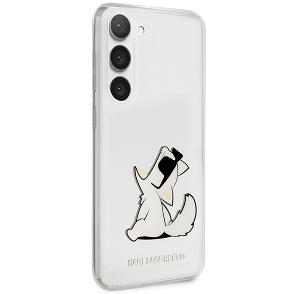 Husa pentru Samsung Galaxy S23+ S916, Karl Lagerfeld, Choupette Eat, Transparenta
