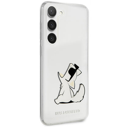 Husa pentru Samsung Galaxy S23+ S916, Karl Lagerfeld, Choupette Eat, Transparenta
