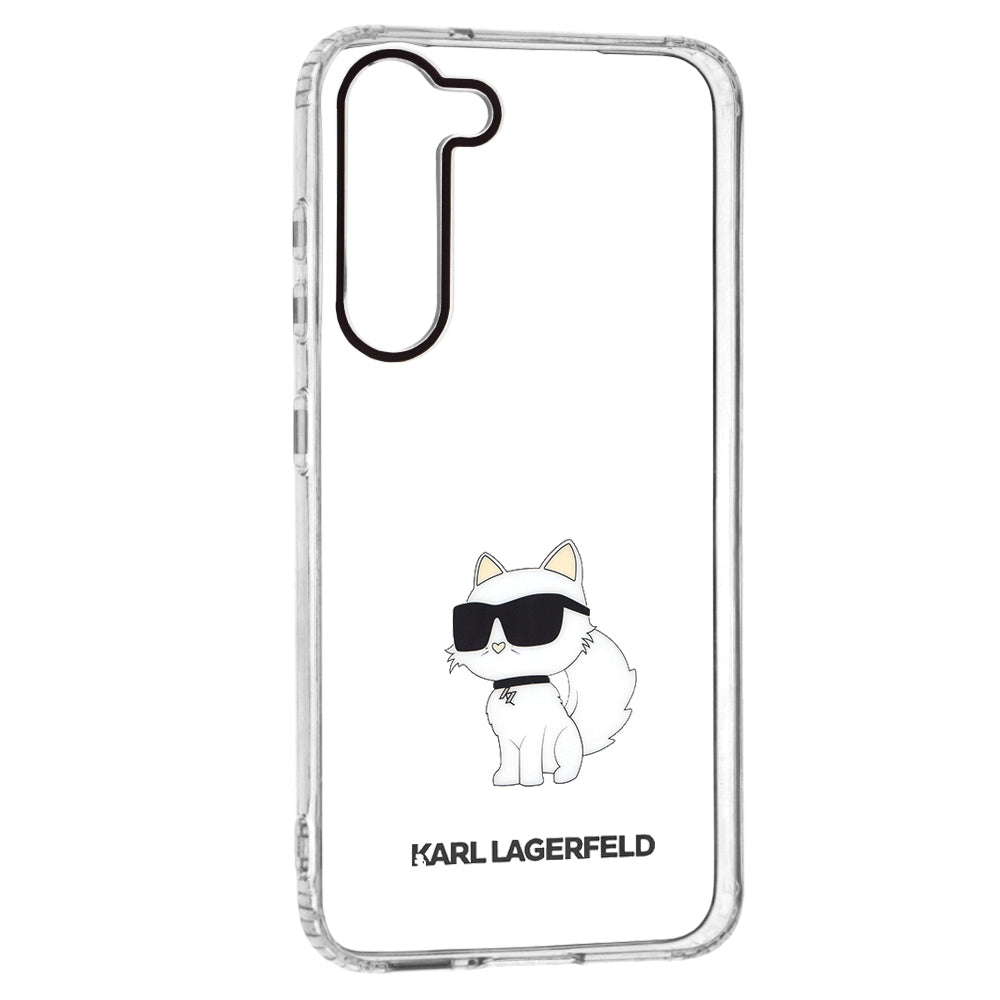 Husa pentru Samsung Galaxy S23+ S916, Karl Lagerfeld, Ikonik Choupette, Transparenta