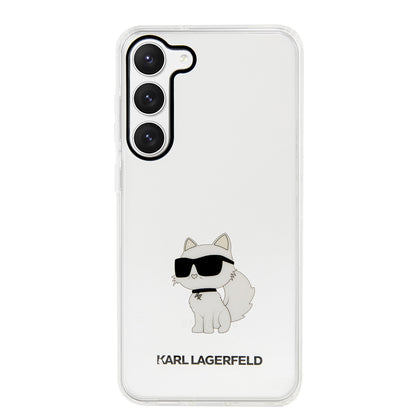 Husa pentru Samsung Galaxy S23+ S916, Karl Lagerfeld, Ikonik Choupette, Transparenta