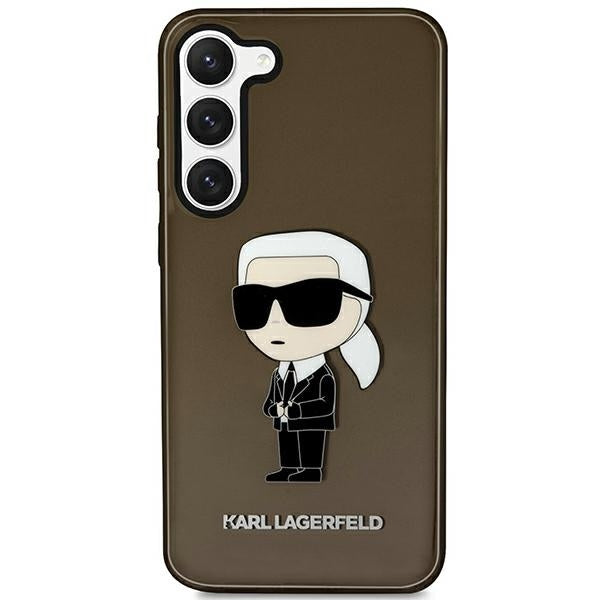 Husa pentru Samsung Galaxy S23+ S916, Karl Lagerfeld, Ikonik Karl, Neagra