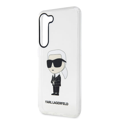 Husa pentru Samsung Galaxy S23+ S916, Karl Lagerfeld, Ikonik Karl, Transparenta