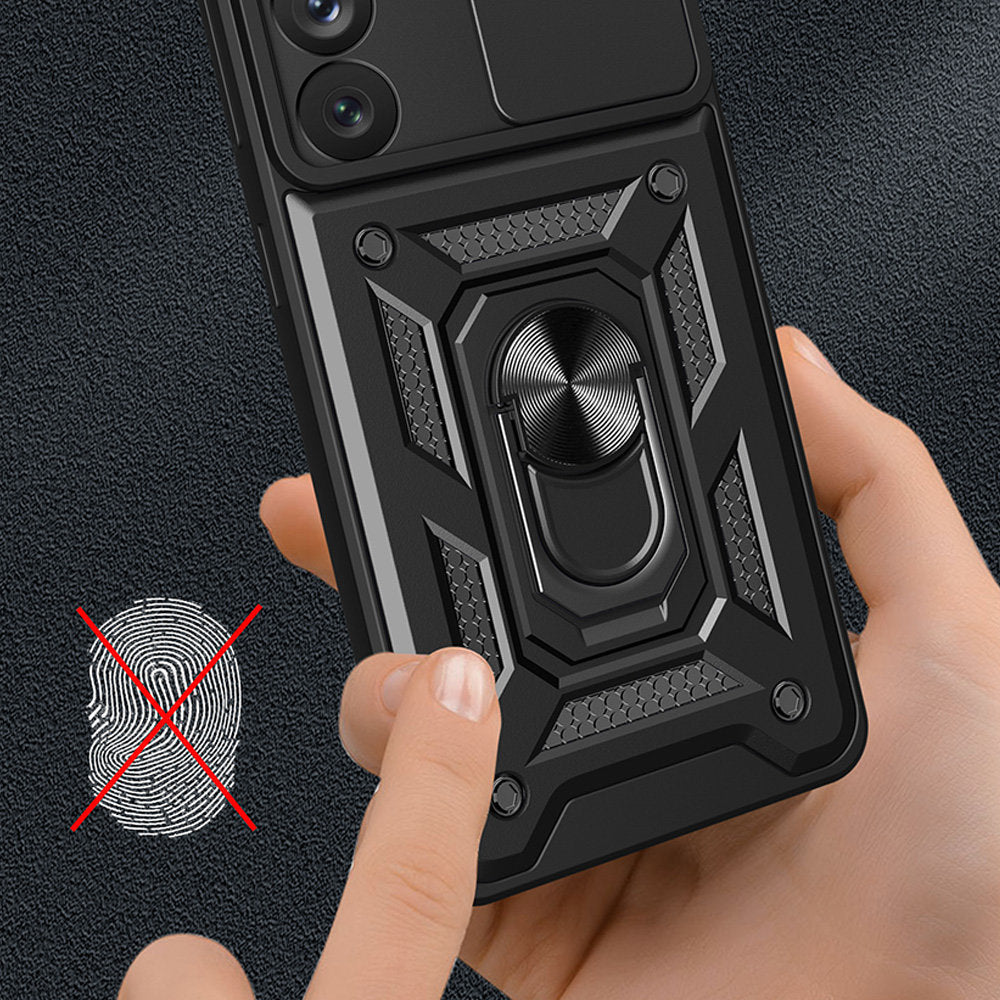 Husa pentru Samsung Galaxy S23+ S916, Techsuit, CamShield, Neagra