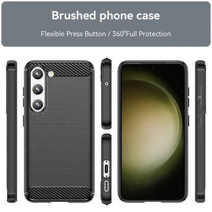 Husa pentru Samsung Galaxy S23+ S916, Techsuit, Carbon, Neagra