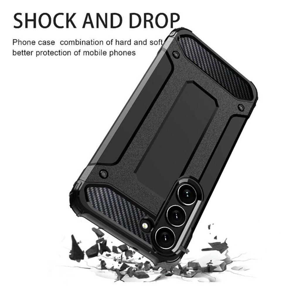 Husa pentru Samsung Galaxy S23+ S916, Techsuit, Hybrid Armor, Neagra