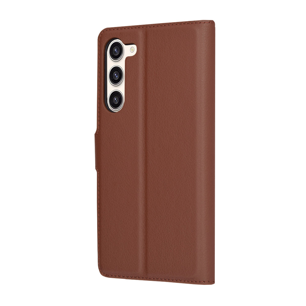 Husa pentru Samsung Galaxy S23+ S916, Techsuit, Leather Folio, Maro