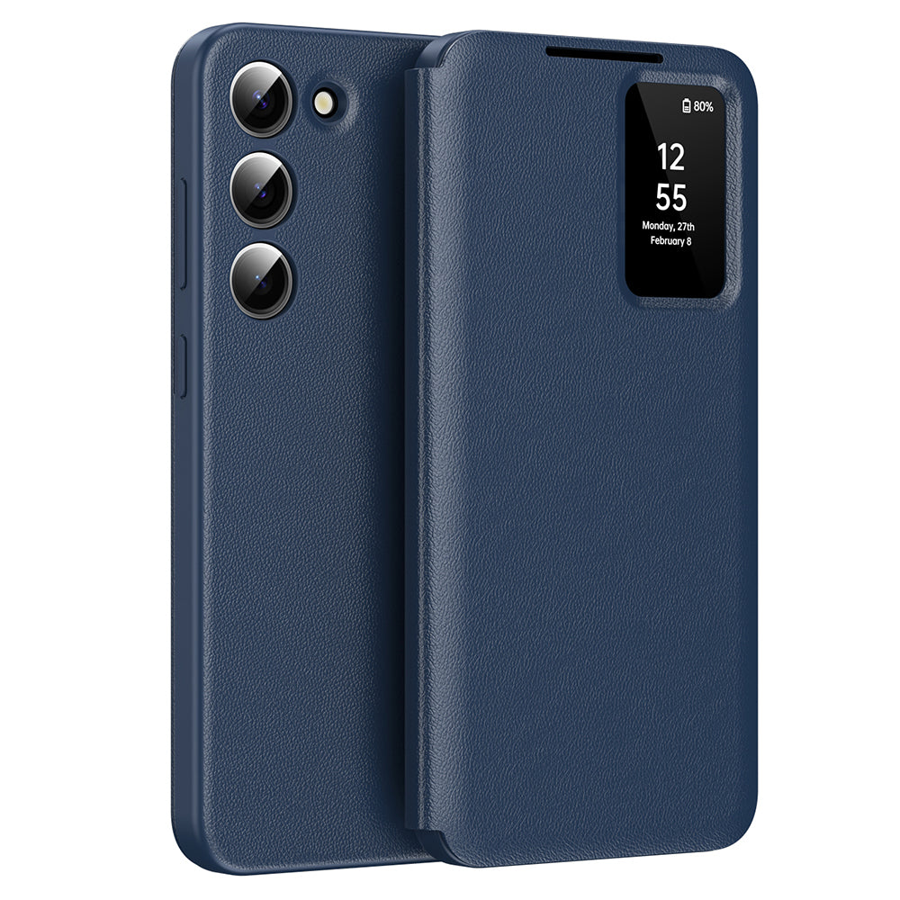 Husa pentru Samsung Galaxy S23+ S916, Techsuit, SmartView, Albastra