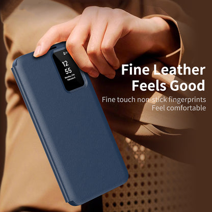 Husa pentru Samsung Galaxy S23+ S916, Techsuit, SmartView, Albastra