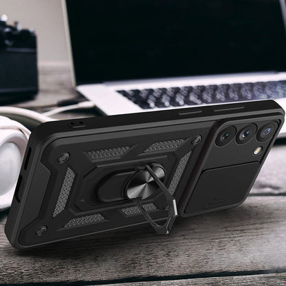 Husa pentru Samsung Galaxy S23 S911, Techsuit, CamShield, Neagra