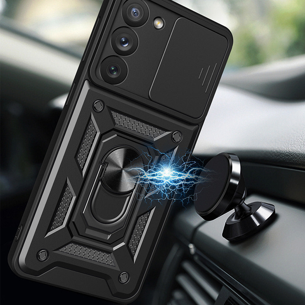 Husa pentru Samsung Galaxy S23 S911, Techsuit, CamShield, Neagra