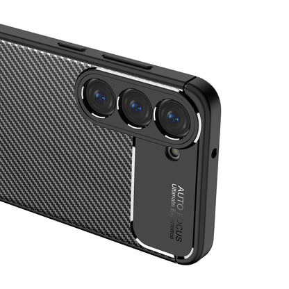 Husa pentru Samsung Galaxy S23 S911, Techsuit, CarbonFiber, Neagra