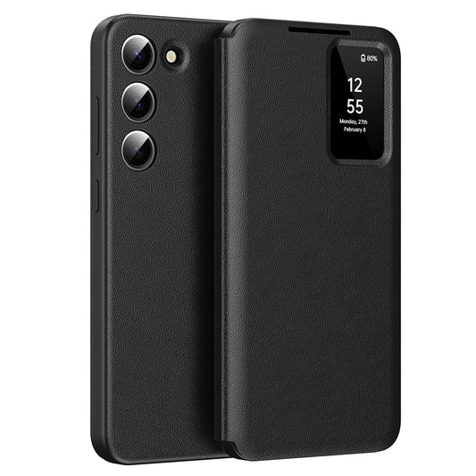 Husa pentru Samsung Galaxy S23 S911, Techsuit, SmartView, Neagra