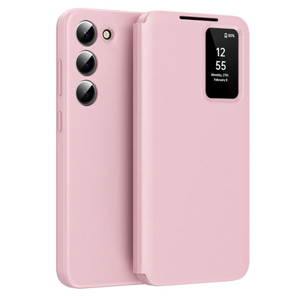 Husa pentru Samsung Galaxy S23 S911, Techsuit, SmartView, Roz