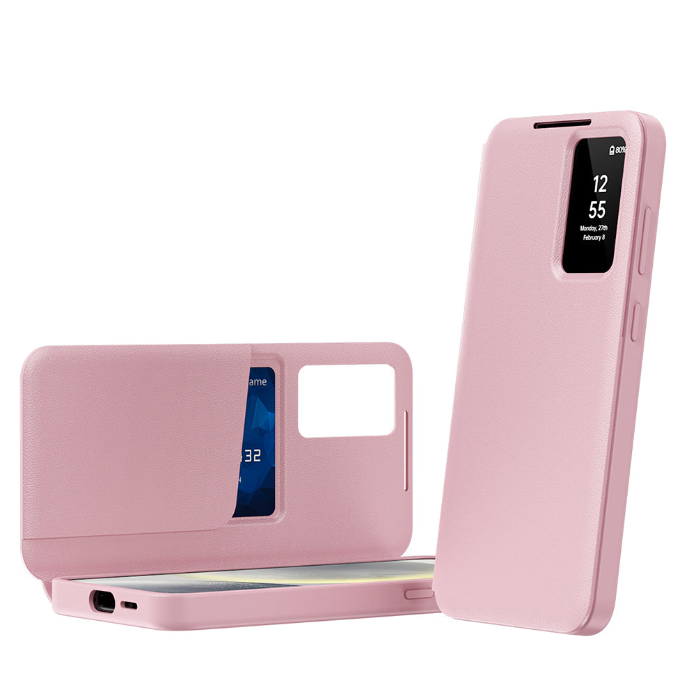 Husa pentru Samsung Galaxy S23 S911, Techsuit, SmartView, Roz