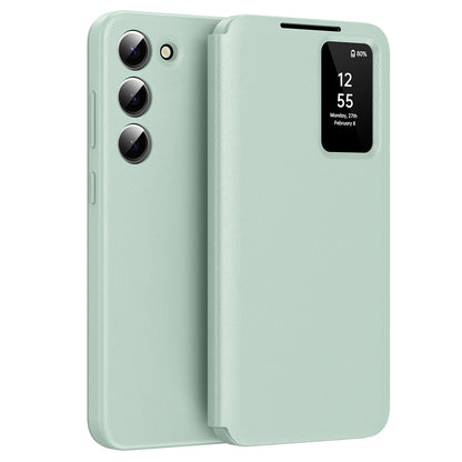 Husa pentru Samsung Galaxy S23 S911, Techsuit, SmartView, Verde