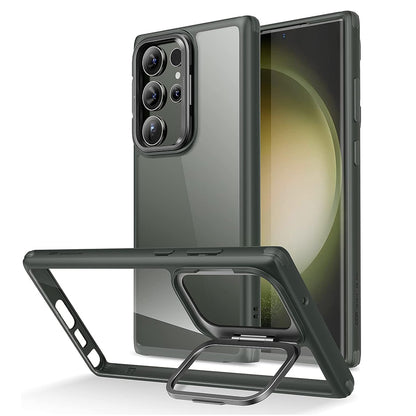 Husa pentru Samsung Galaxy S23 Ultra S918, ESR, Classic Kickstand, Verde Transparenta